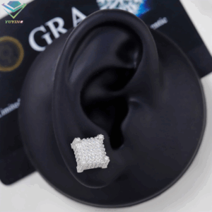 Mens Moissanite Earrings Look Expensive, Shop Smart on The Little Yellow App