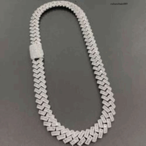 Baguette Iced Out VVS Moissanite Cuban Chain 15mm Look Expensive, Shop Smart