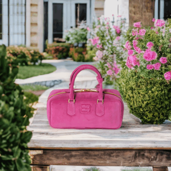 Miu Miu Suede Hand Bag Look Expensive, Shop Smart on The Little Yellow App