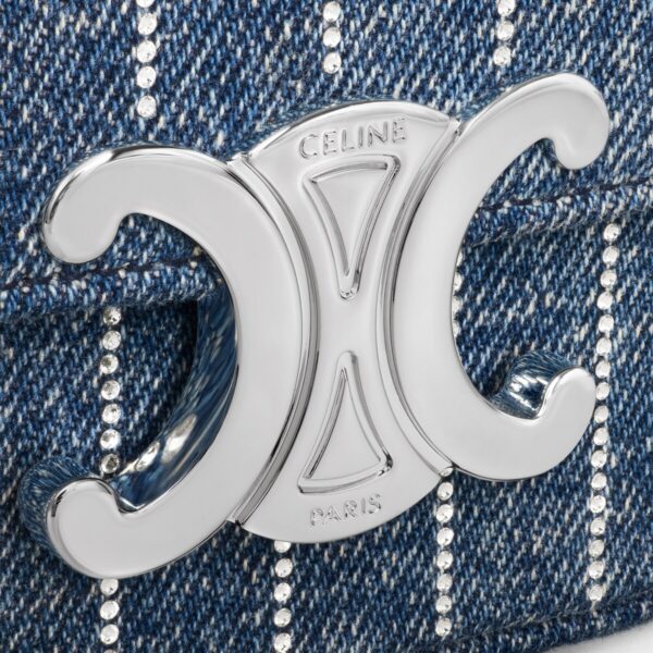 Celine Denim Mini Crossbody Bag - Image 3