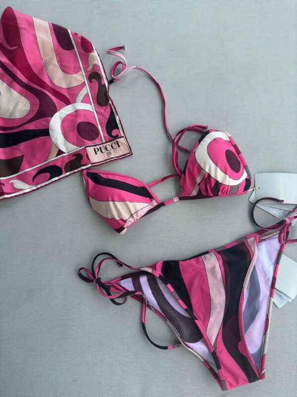 Pucci swimwear with scarf Look Expensive shop, smart on The Little Yellow App
