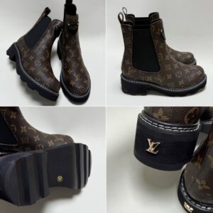 LV Monogram Chelsea Boots on The Little Yellow App. Look Expensive, Shop Smart