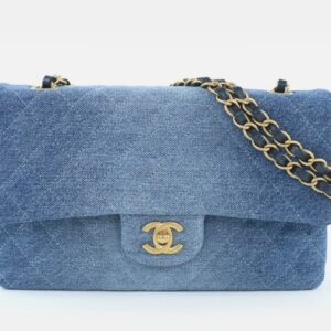 Chanel Denim Double Flap Bag