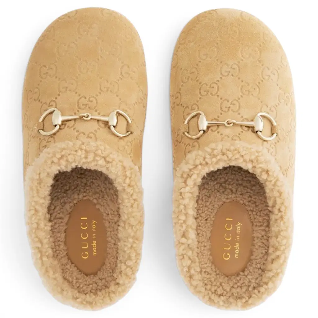 Gucci Fuzzy Clogs only on The Little Yellow APp